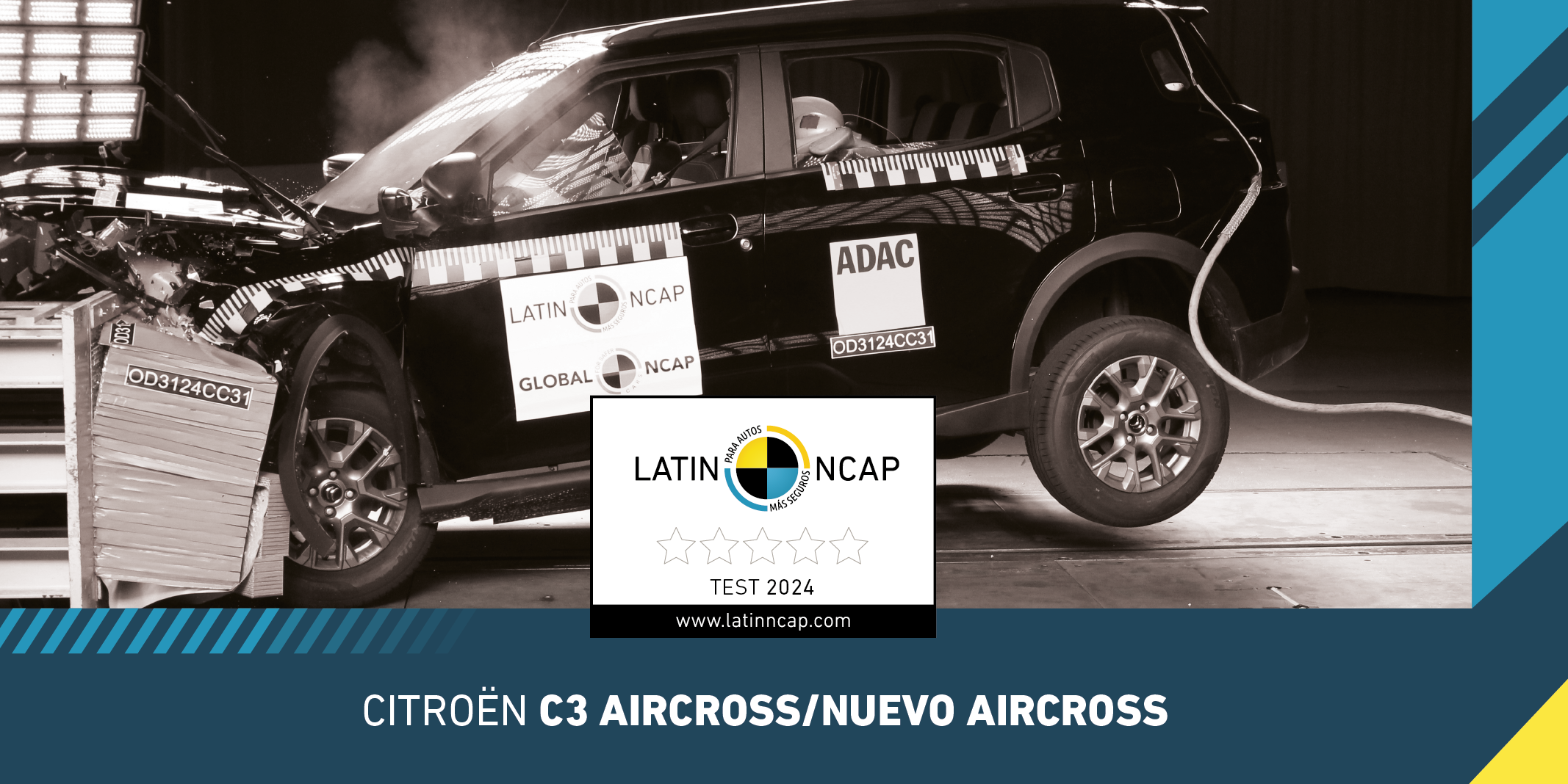 Nuevos resultados de Latin NCAP:  Stellantis continúa decepcionando con cero estrellas para el C3 Aircross / Nuevo Aircross y el Toyota Corolla baja a cuatro estrellas tras auditoría